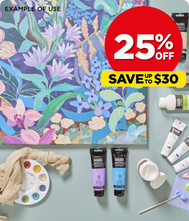 25% Off Paints & Mediums