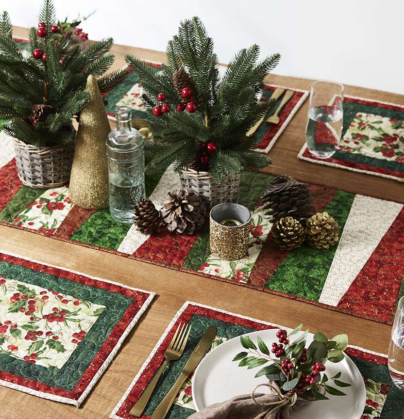 Quilted Christmas Table Setting Project