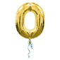 Qualatex Number 0 Foil Balloon Gold 86 cm