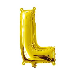 Artwrap Miniloon Letter L Foil Balloon Gold 35.5 cm