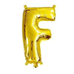 Artwrap Miniloon Letter F Foil Balloon Gold 35.5 cm