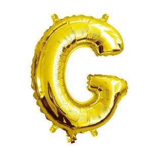 Artwrap Miniloon Letter G Foil Balloon Gold 35.5 cm