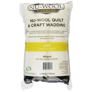 Nu-Wool Wadding White 100 x 120 cm