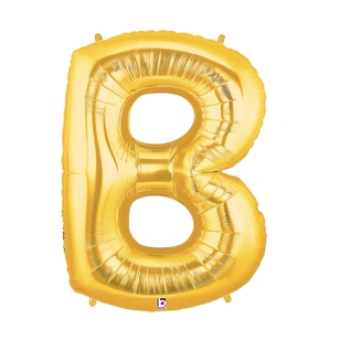 Betallic Megaloon Letter B Foil Balloon Gold 100 cm