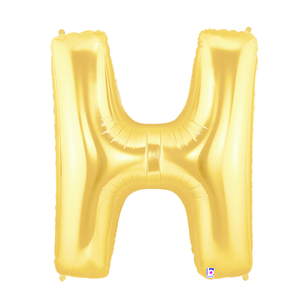Betallic Megaloon Letter H Foil Balloon Gold 100 cm