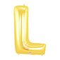 Betallic Megaloon Letter L Foil Balloon Gold 100 cm