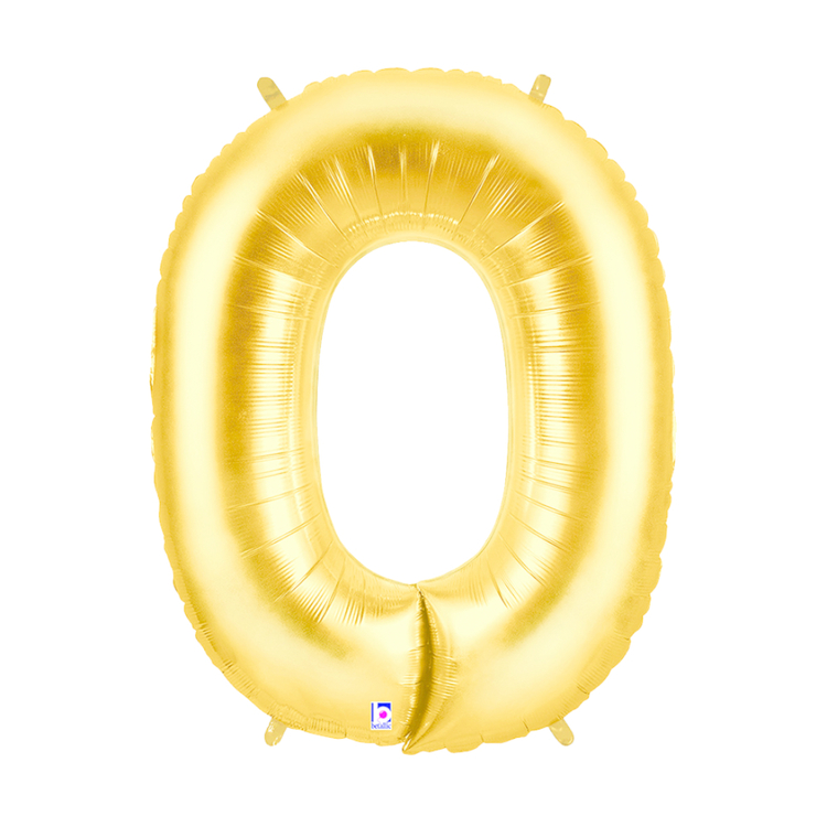 Betallic Megaloon Letter O Foil Balloon Gold 100 cm
