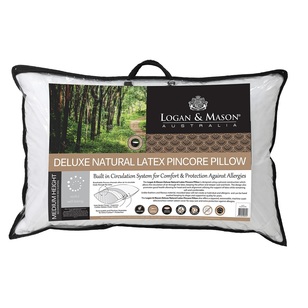 Logan & Mason Pure Latex Pincore Pillow White