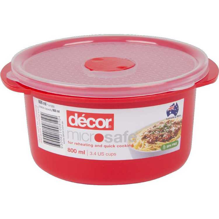 Decor Microsafe Round Container 800 mL