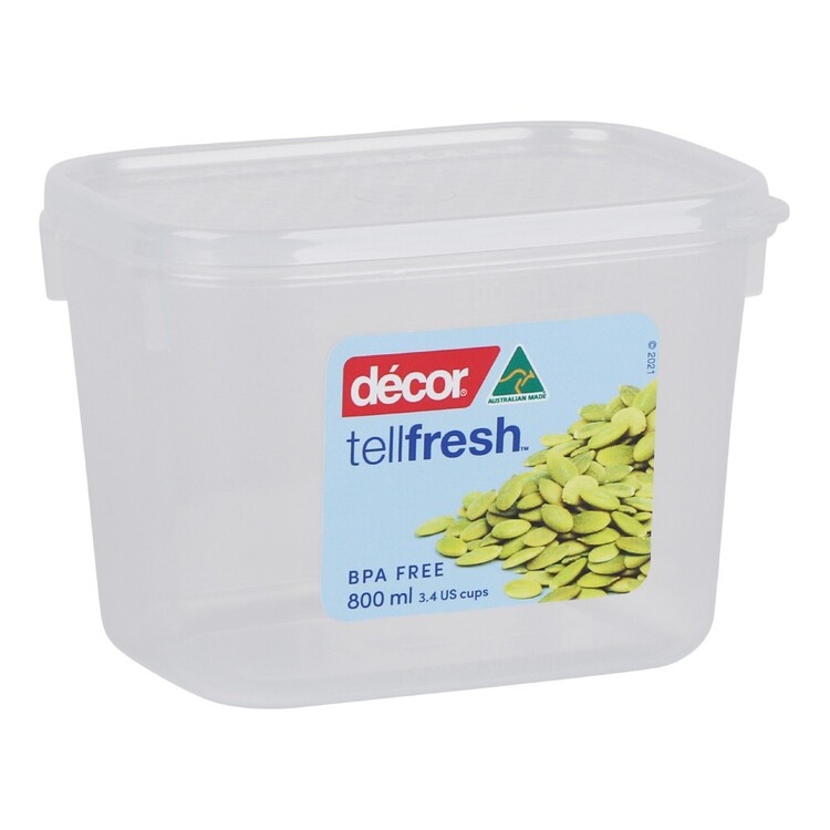 Décor Tellfresh - Contenitore alto e grande con paletta per dispensa, grande contenitore ermetico, design pratico e impilabile, capacità 3 l Décor Tellfresh - Contenitore alto e grande con paletta per dispensa, grande contenitore ermetico, design pratico e impilabile, capacità 3 l