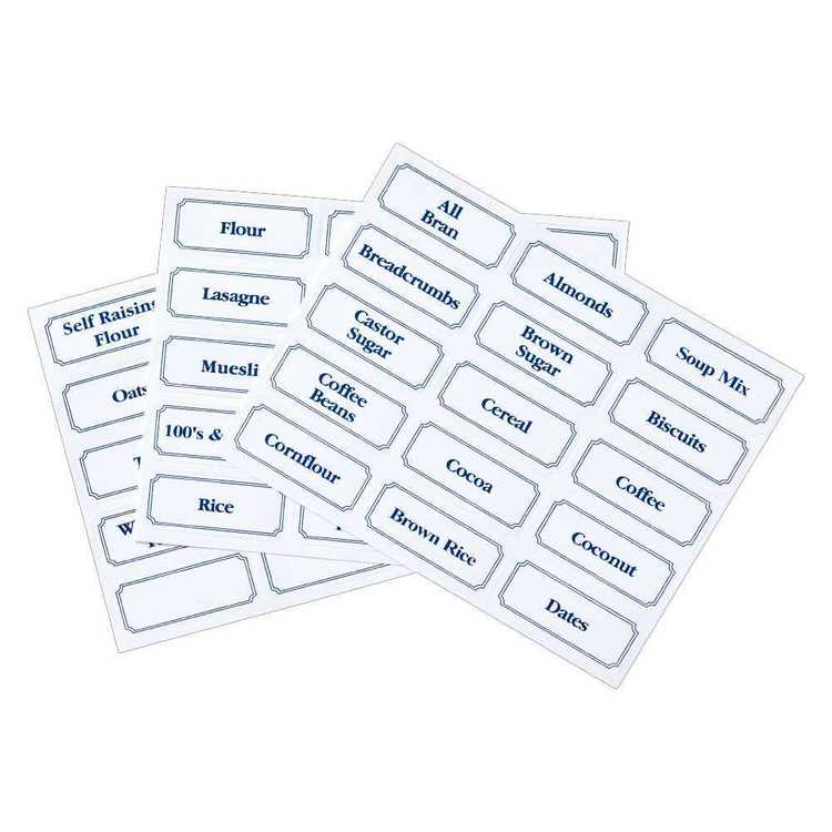 Canister Labels 45 Pack