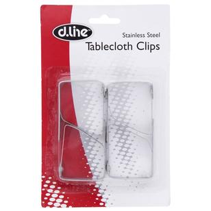 D.Line Stainless Steel Tablecloth Clips Silver