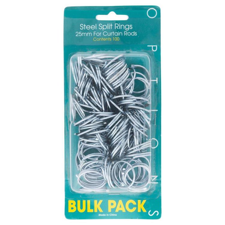 Bulk Tribeca Steel Split Rings 100 Pack Silver Silver