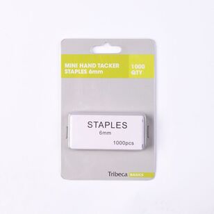 Tribeca Mini Hand Tacker Staples Silver 6 mm