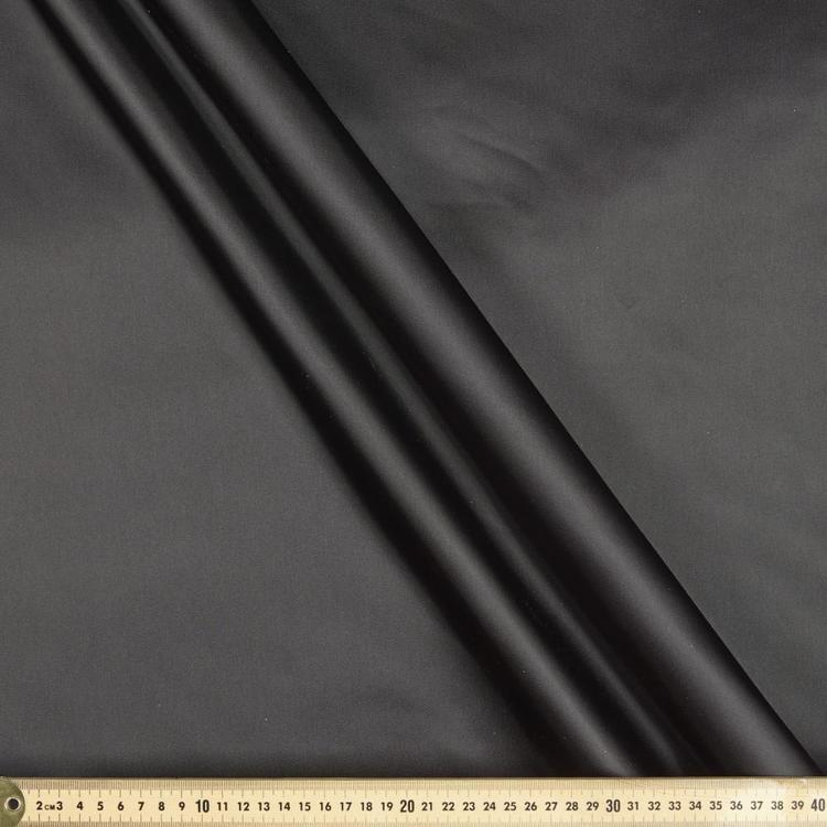 Plain 112 cm Dancetime Satin Fabric Black