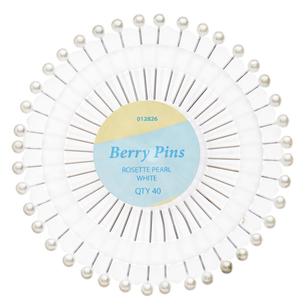Birch Pearl Berry Pins Rose White