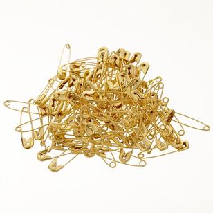 Birch Gilt Safety Pins 100 Pack Brass