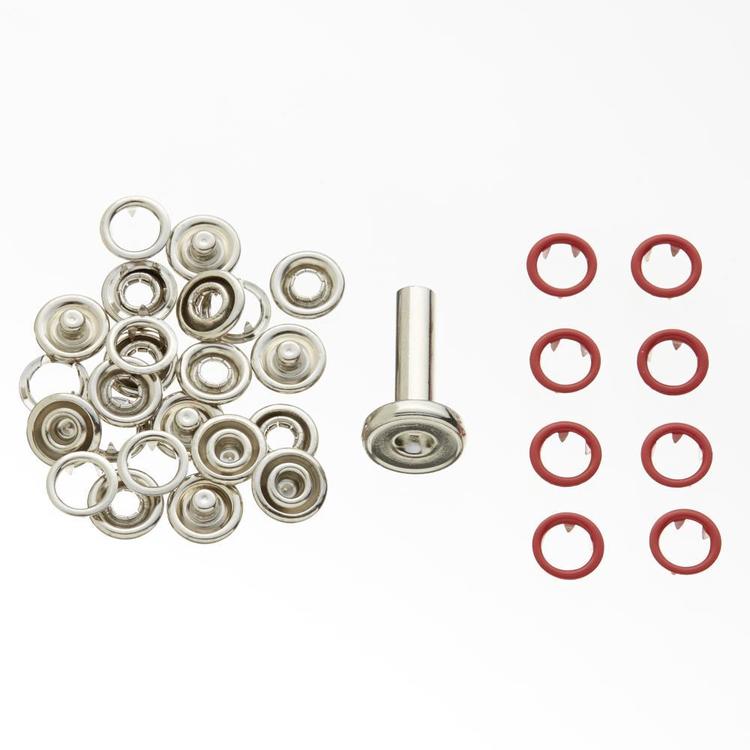 Birch Soft Touch Snap Fastener Kit Red