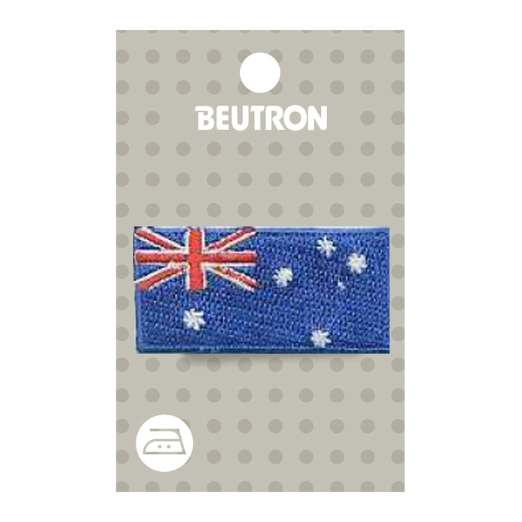 Beutron Small Australian Flag Iron On Motif Multicoloured
