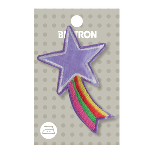 Beutron Flying Star Iron On Motif Multicoloured