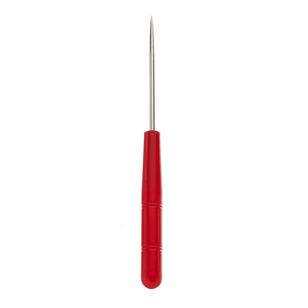 Birch Tailors Awl Plastic Handle Red & Silver