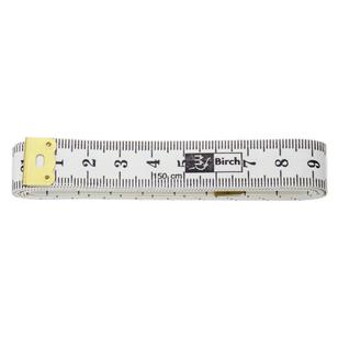 Birch White Metric Tape Measure White