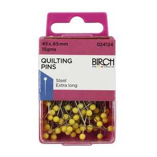 Birch Quilting Pins Yellow 0.65 mm