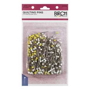 Birch Quilter's Pins 500 Pack Yellow & White Large