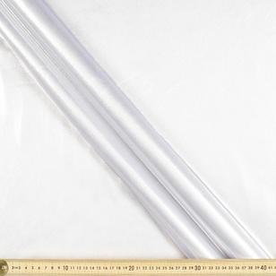 Plain 148 cm Foil Jersey Fabric White & Silver