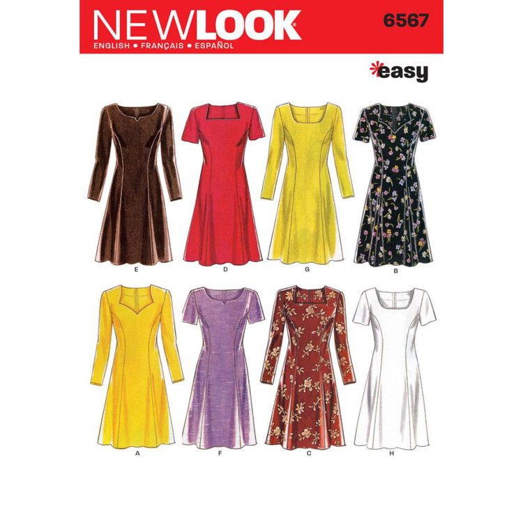 New Look Pattern 6567 Women's Dress  6 - 16