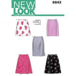 New Look Pattern 6843 Women's Skirt  8 - 18