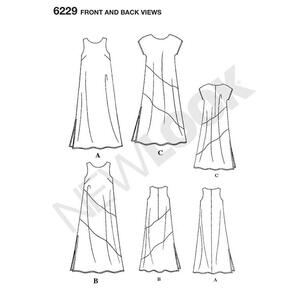New Look Pattern 6229 Women's Dress  8 - 18