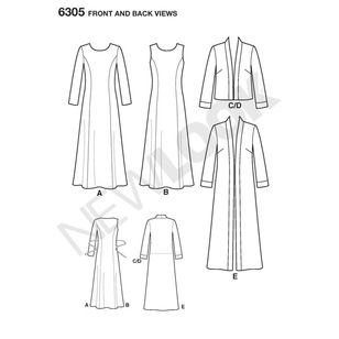 New Look Pattern 6305 Women's Dress  10 - 22