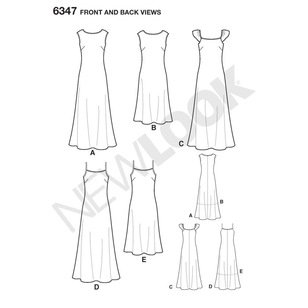 New Look Pattern 6347 Women's Dress  10 - 22