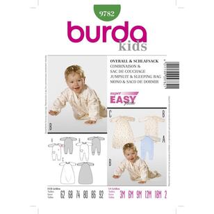 Burda Pattern 9782 Baby Coordinates  6 Months - 3 Years