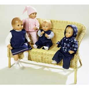 Burda Pattern 8591 Dolls Clothes All Sizes