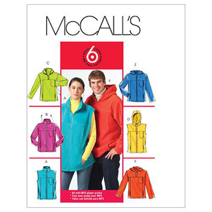 McCall's Sewing Pattern M5252 Missess' and Men's Vests & Jackets White