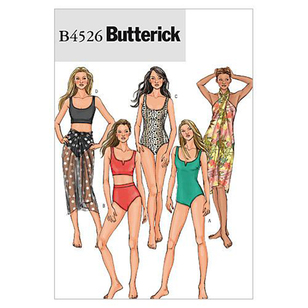 Butterick Pattern B4526 Misses' Swimsuit & Wrap