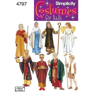 Simplicity Pattern 4797 Unisex Costumes  Small - Large