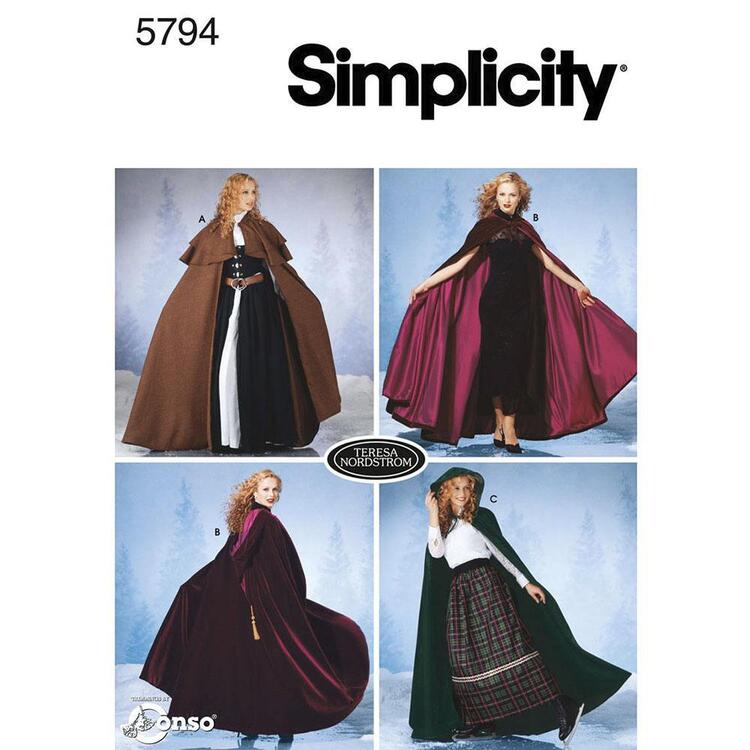 Simplicity Pattern 5794 Kid's Cape  X Small - Large