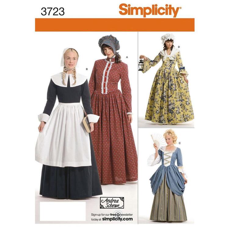 Simplicity S3723 Women's Historical Costume Pattern 14 - 22 (Paper)