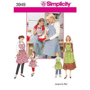 Simplicity Pattern 3949 Aprons  Small - Large