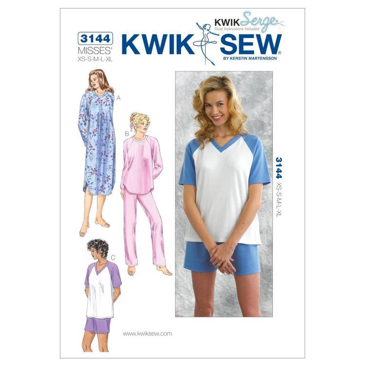 Kwik Sew Pattern K3144 Sleepwear.