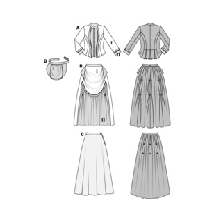 Burda Pattern 7880 Women's 1888 Dress Costume  10 - 22