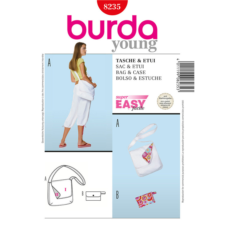 Burda Pattern 8235 Bags All Sizes