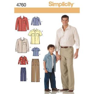 Simplicity Pattern 4760 Boy's Coordinates  Small - X Large