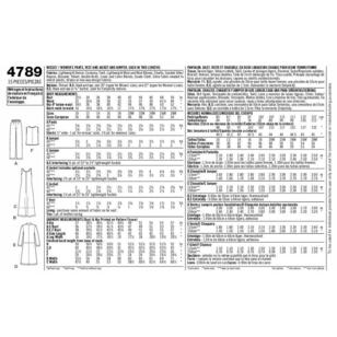 Simplicity S4789 Women's Trousers, Jacket & Dress Pattern 20 - 28 (Paper)