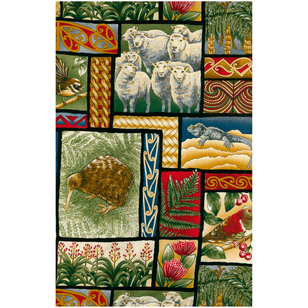 Kiwiana Truly All-Over Fabric Multicoloured 112 cm