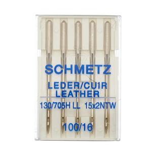 Schmetz 100 Leather Needles Silver