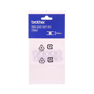 Brother 9.2 mm Bobbins Clear 10 x 9.2 mm